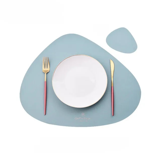 50% RABATT | PrestigeMat - Elegantes Set aus PU-Leder-Tischsets und Untersetzern [Letzter Tag Rabatt]