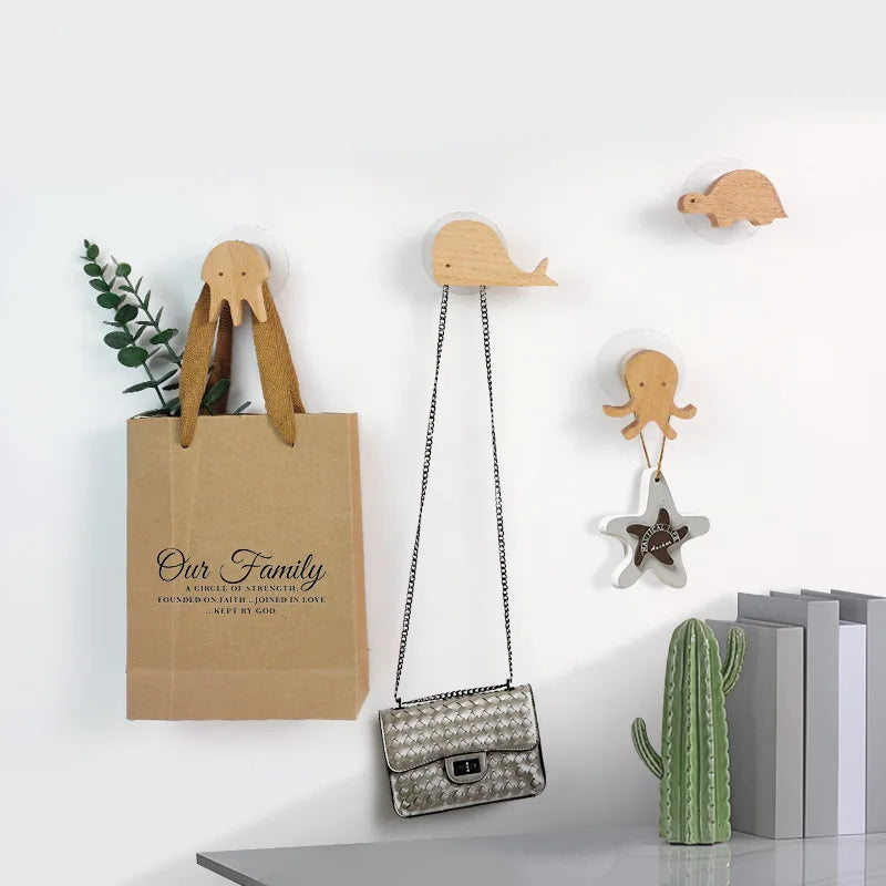 NordicPals – Set mit Wandhaken aus Holz in Tierform
