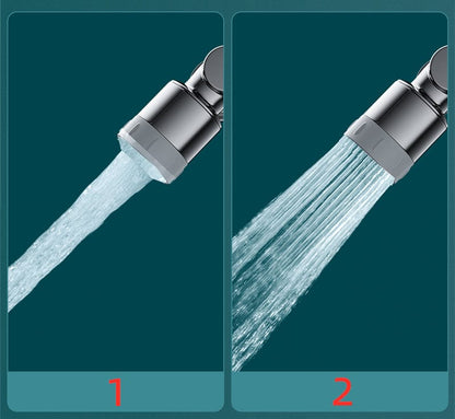 360° drehbarer Wasserhahn-Aufsatz mit 2 Strahlarten | Spritzfrei & wassersparend | Einfache Montage, passend für 99% Armaturen