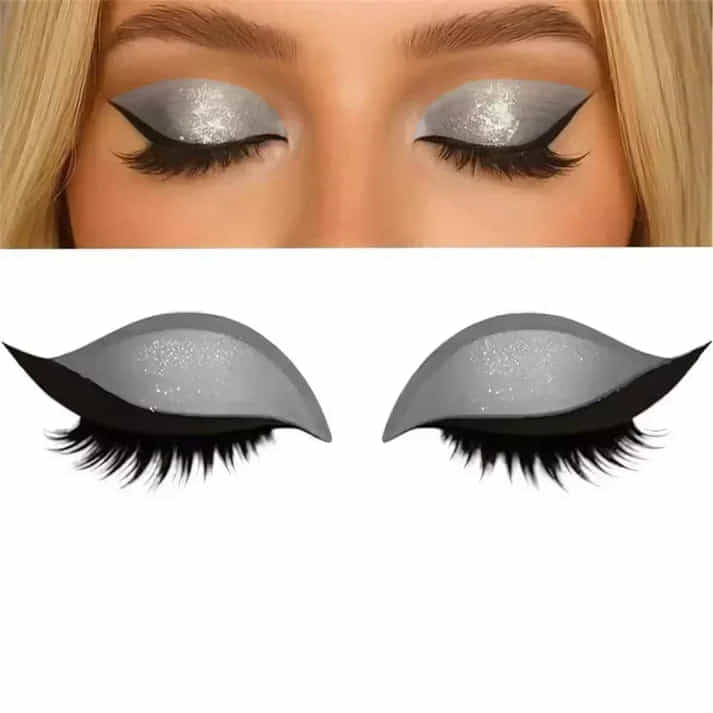Wiederverwendbare Eyeliner-Aufkleber – Sofortiger Glamour-Look in Sekunden
