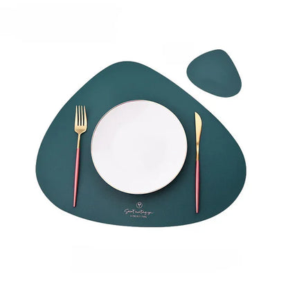 50% RABATT | PrestigeMat - Elegantes Set aus PU-Leder-Tischsets und Untersetzern [Letzter Tag Rabatt]