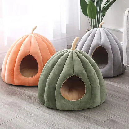 CozyPaws™ | Warmes geschlossenes Katzenbett für kalte Tage