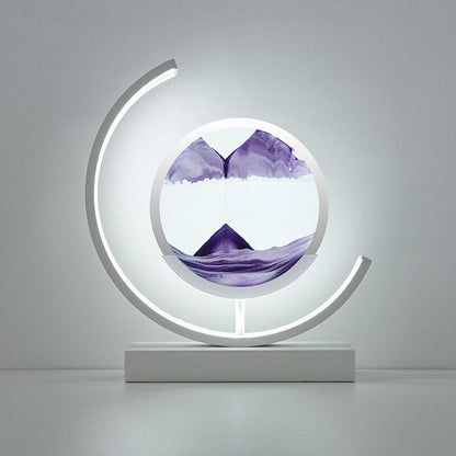 SandScape – Tischlampe mit kinetischer Sanduhr