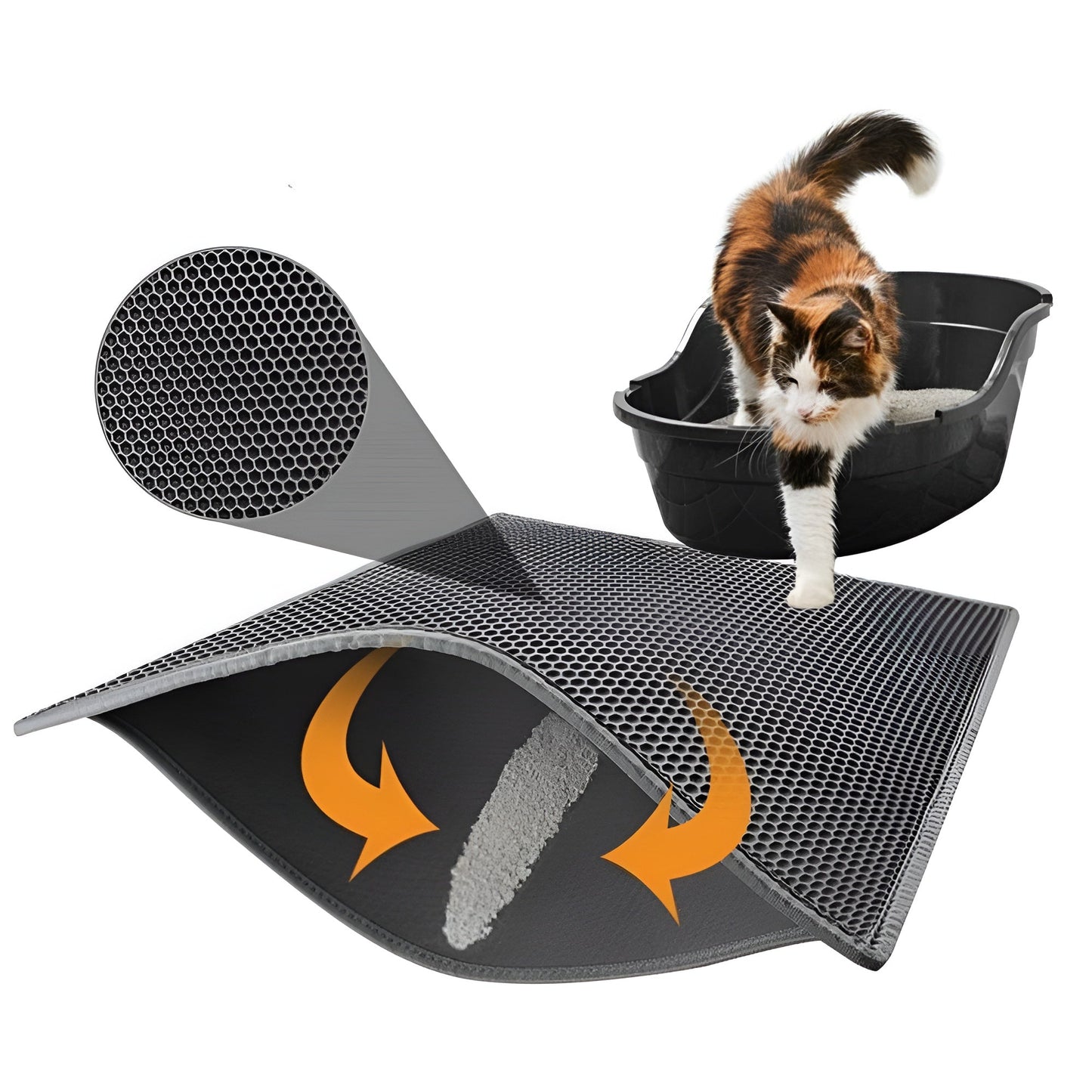 CleanPaws - Purrfect Streu-Matte | Katzenstreu-Matte für saubere Böden | 50% RABATT
