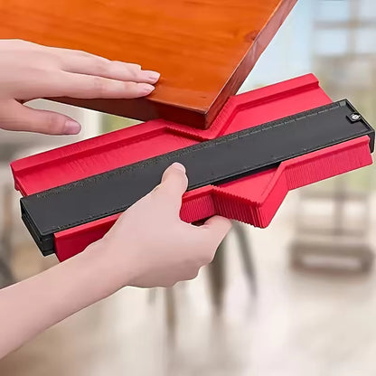 Konturlehre 25 cm für präzise Schnittlinien | Für Sockelleisten, Laminat & Fliesen | Formkopierer aus ABS, kompakt & robust