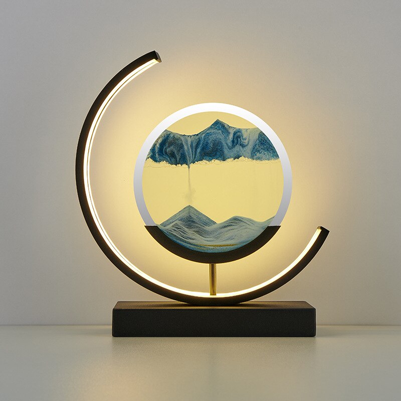 SandScape – Tischlampe mit kinetischer Sanduhr