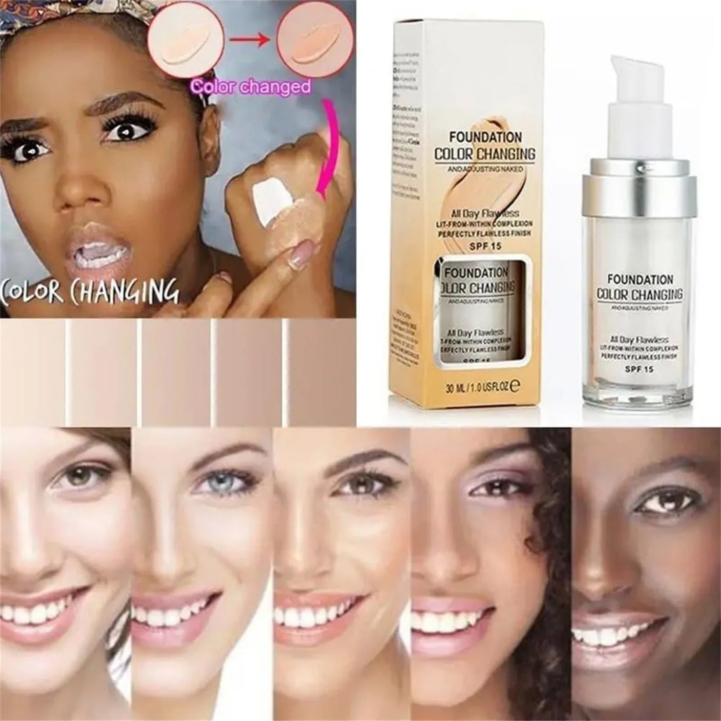 1+1 Gratis | ConcealerX™ | Farbwechselnde Foundation für makellose Haut