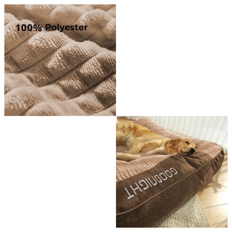 ComfortNest™ | Orthopädisches Hundebett mit Rand – Kratzfest