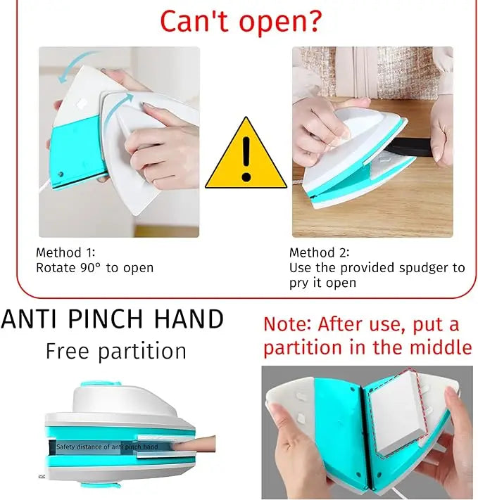 MagniClean™ | Fensterreiniger – Magnetisch, beidseitig & sicher