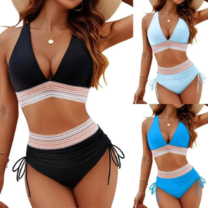 Greta™ – Hochgeschnittenes Bikini-Set mit Bauchkontroll-Effekt