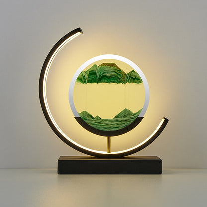 SandScape – Tischlampe mit kinetischer Sanduhr