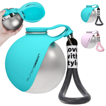 HappyPaw™ | 2-in-1 Hunde-Trinkflasche mit integrierter Silikonschale [50% Rabatt]