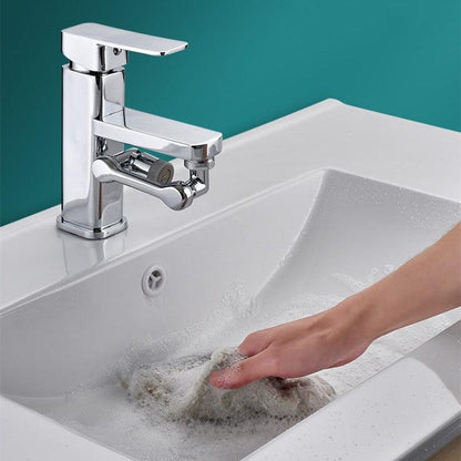 360° drehbarer Wasserhahn-Aufsatz mit 2 Strahlarten | Spritzfrei & wassersparend | Einfache Montage, passend für 99% Armaturen