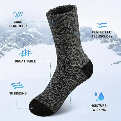 WarmStride™ | Merino-Wollsocken 5 Paar, extra dick & warm