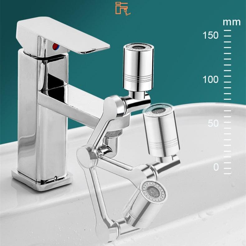 360° drehbarer Wasserhahn-Aufsatz mit 2 Strahlarten | Spritzfrei & wassersparend | Einfache Montage, passend für 99% Armaturen