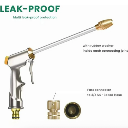 HydroJet™ – Hochdruck-Gartenbrause aus Metall
