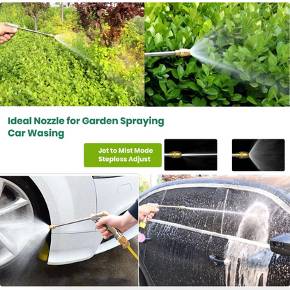 HydroJet™ – Hochdruck-Gartenbrause aus Metall