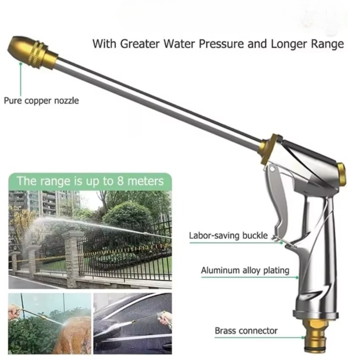 HydroJet™ – Hochdruck-Gartenbrause aus Metall