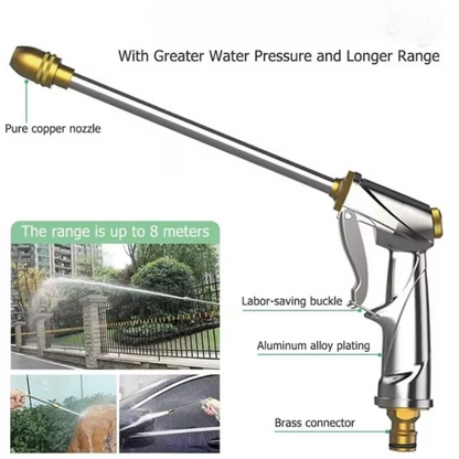 HydroJet™ – Hochdruck-Gartenbrause aus Metall