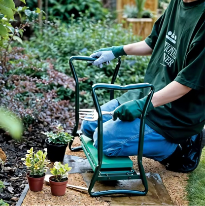 KneeRelief™ – Ergonomische 2-in-1 Kniebank & Gartenhocker