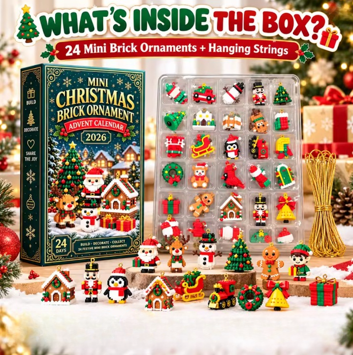 Nordhaus™ Baustein-Adventskalender | 24 Tage voller Überraschungen, Bauspaß & leuchtender Kinderaugen!