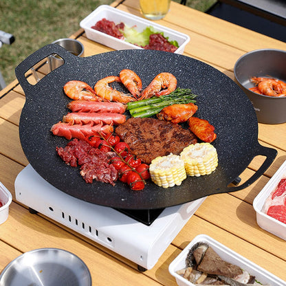Steinpfanne Antihaft 28 cm | Gleichmäßige Hitze für Anbraten & Grillen | Für alle Herdarten geeignet