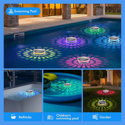 1+1 GRATIS | LumiPool™ | Stimmungsvolle LED-Poollichter für sichere und magische Sommerabende