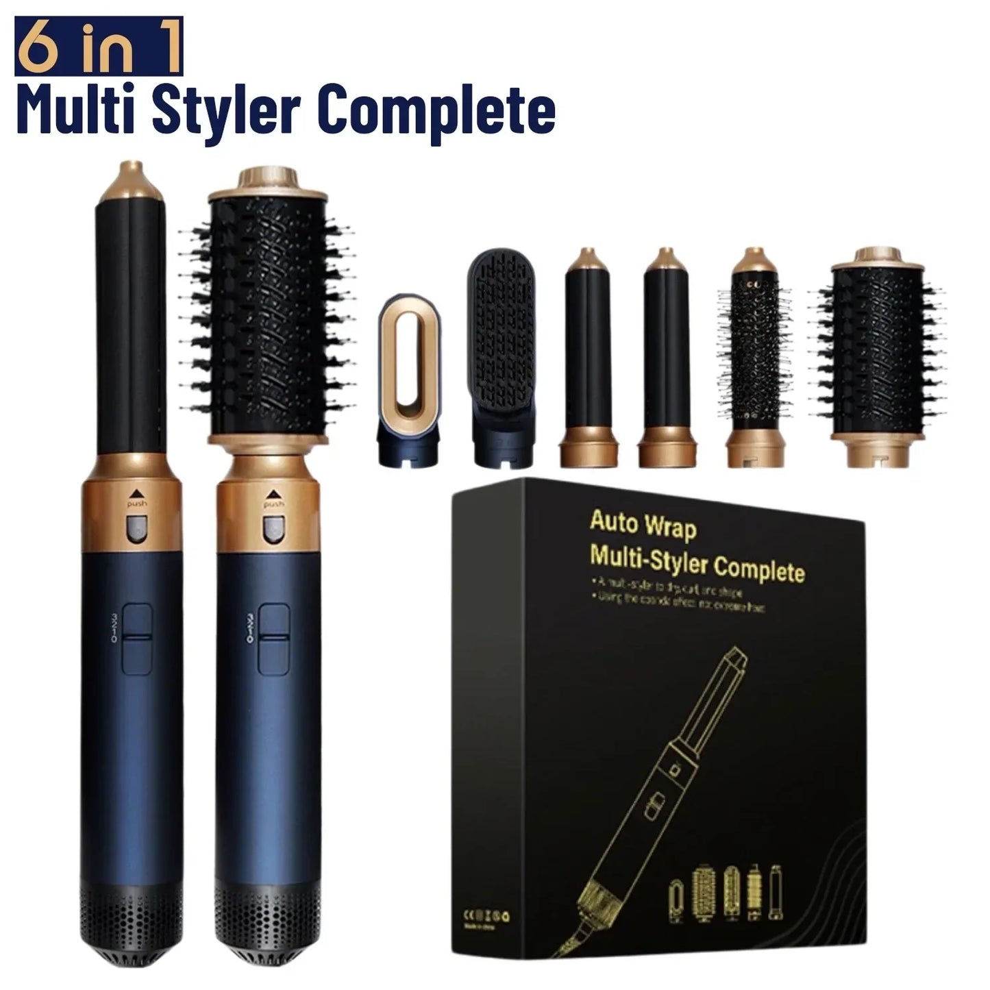 GlowMuse AirStyle | 6-in-1 Multistyler | Für Glätten, Locken & Volumen | Keramik-Technologie