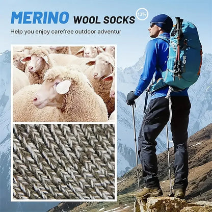 WarmStride™ | Merino-Wollsocken 5 Paar, extra dick & warm