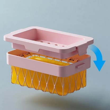 LatherUp™ – 2-in-1 Seifenschale & Schaumnetz | Hygienisch, seifensparend & schnelltrocknend [1 + 2 Gratis]