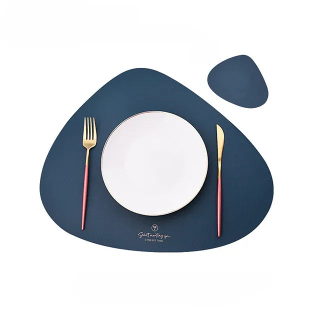 50% RABATT | PrestigeMat - Elegantes Set aus PU-Leder-Tischsets und Untersetzern [Letzter Tag Rabatt]