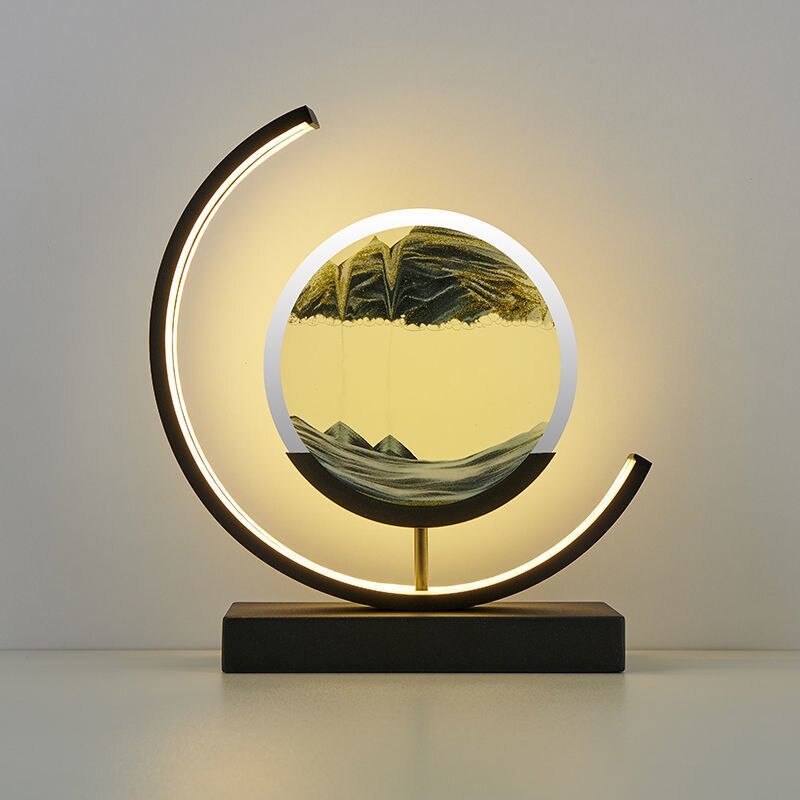 SandScape – Tischlampe mit kinetischer Sanduhr