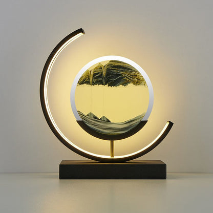 SandScape – Tischlampe mit kinetischer Sanduhr