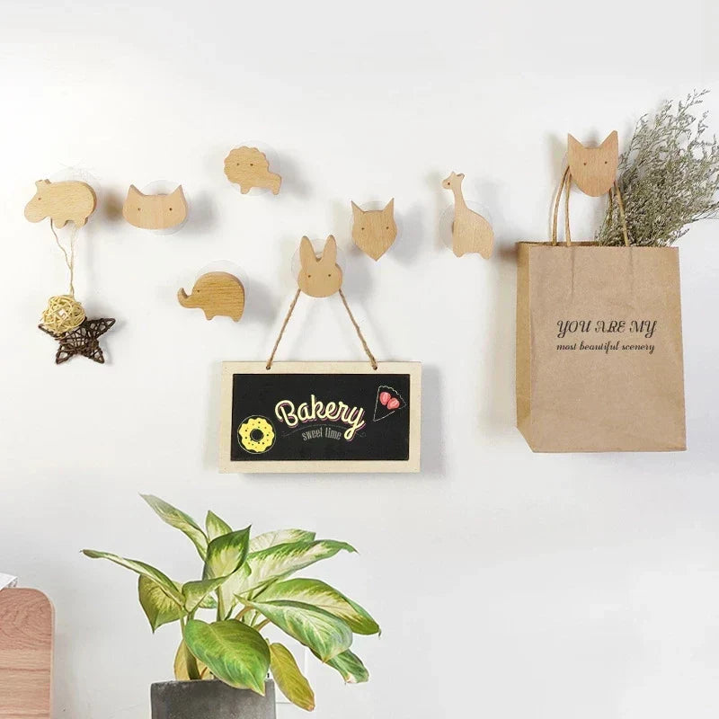 NordicPals – Set mit Wandhaken aus Holz in Tierform