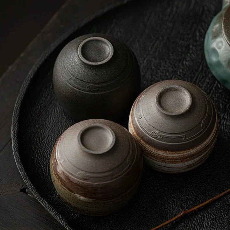RusticBrew – Set handgefertigter Espresso-Tassen aus Keramik