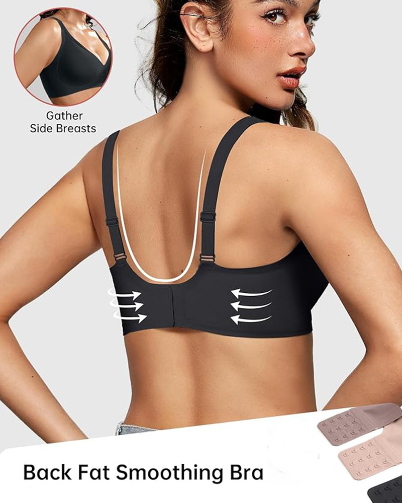 Nahtloser Deep-V Push-up-BH ohne Bügel
