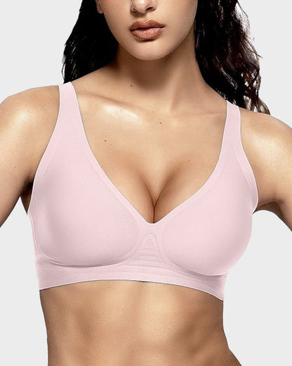 Nahtloser Deep-V Push-up-BH ohne Bügel