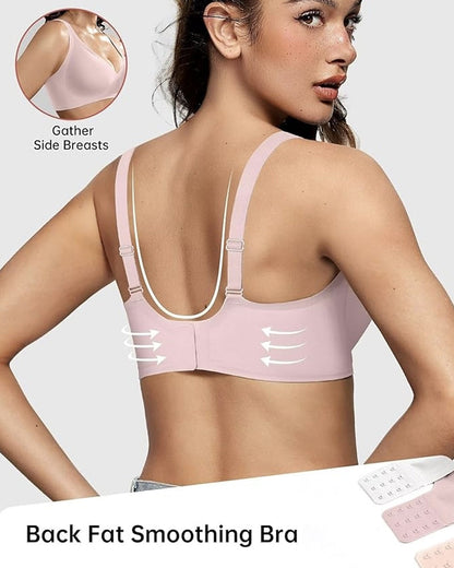 Nahtloser Deep-V Push-up-BH ohne Bügel