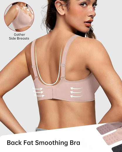Nahtloser Deep-V Push-up-BH ohne Bügel
