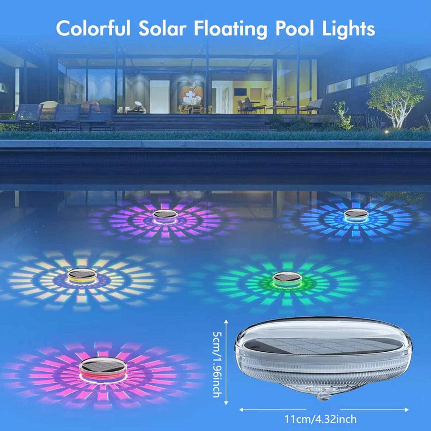1+1 GRATIS | LumiPool™ | Stimmungsvolle LED-Poollichter für sichere und magische Sommerabende