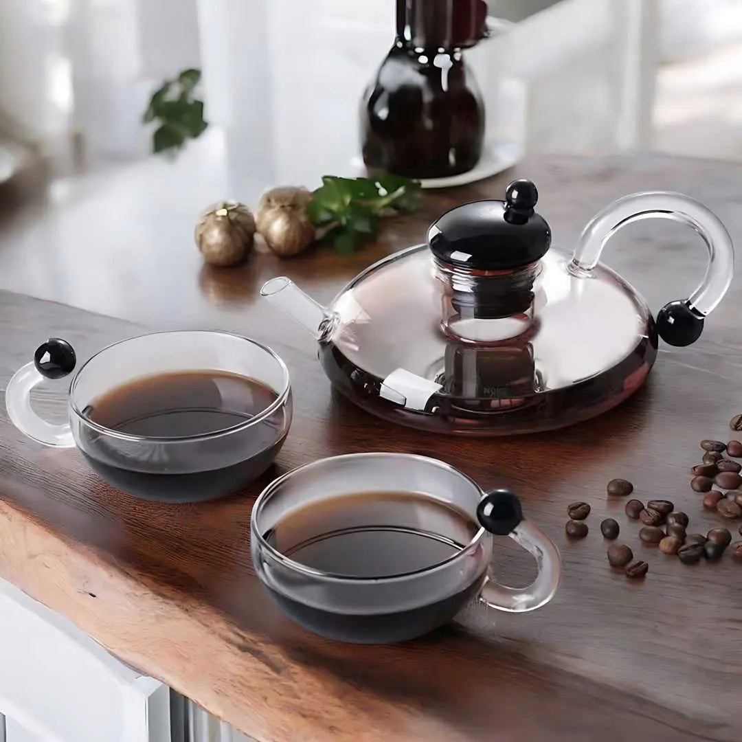 Sereno Teekannen-Set mit Filtersystem – 600ml Glas-Brühset