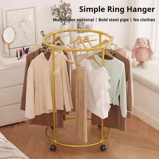 50% RABATT | WardrobeSpin™ | Drehbarer Kleiderständer mit Rollen für maximale Präsentation & Ordnung
