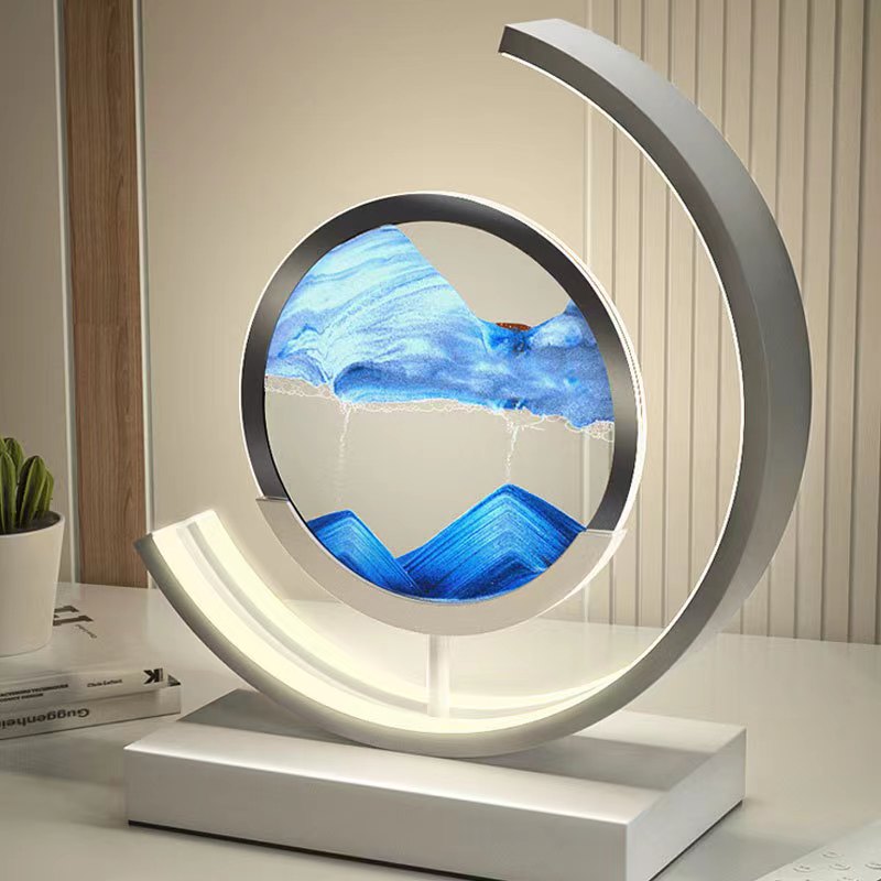 SandScape – Tischlampe mit kinetischer Sanduhr