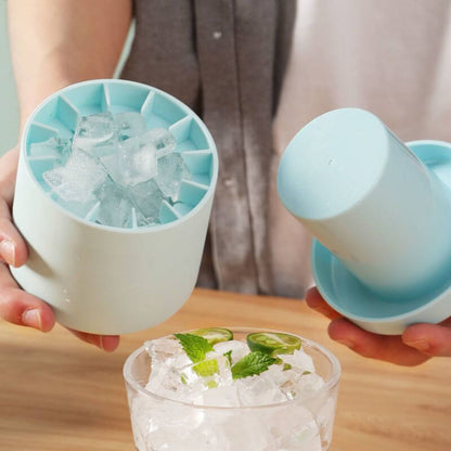 FrozenIce™ - Tragbarer Silikoneiswürfelbereiter mit Deckel | 30% Rabatt!