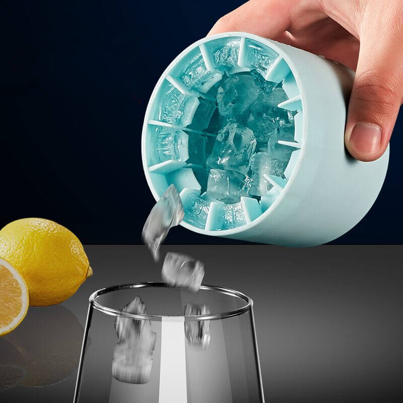 FrozenIce™ - Tragbarer Silikoneiswürfelbereiter mit Deckel | 30% Rabatt!