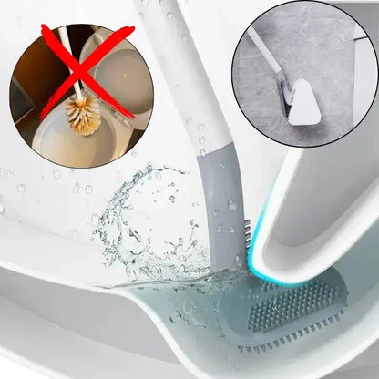 PureGuard Toilettenbürste mit Silikonkopf & Halterung