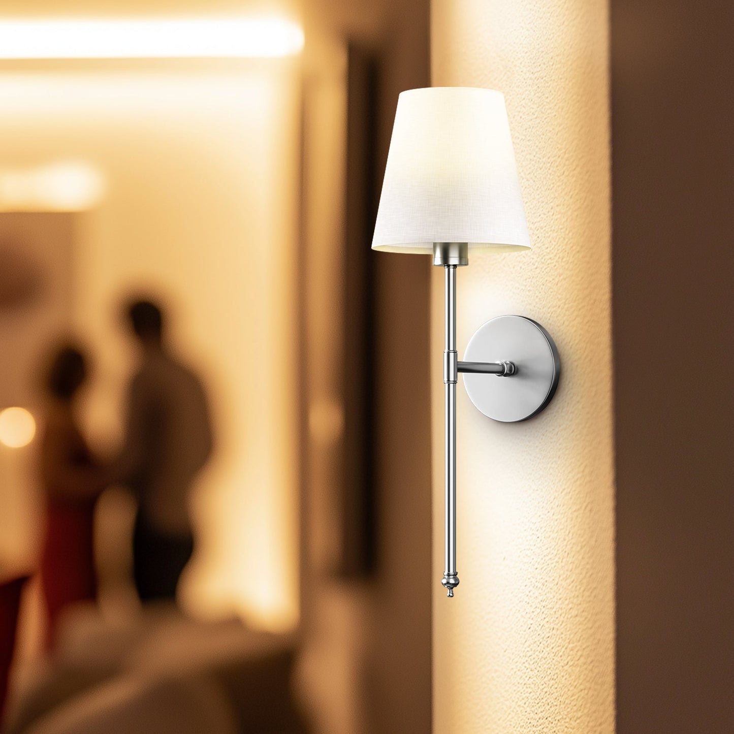LuxeGlow Wandleuchte – Wandlampe für einfache, werkzeuglose Beleuchtung zu Hause