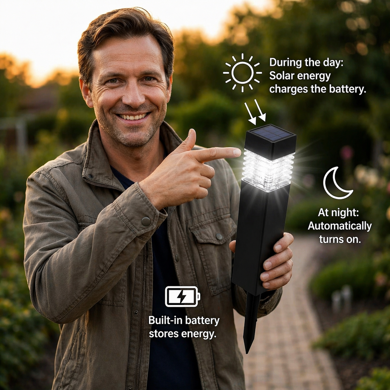 SolarPath™ | LED Bodenleuchten – Solar, wasserdicht & automatisch