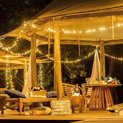 SolarGlow™ | Flexible Outdoor-Solar-Kupferlichtkette