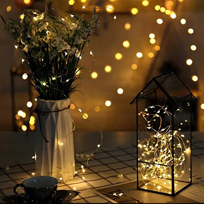 SolarGlow™ | Flexible Outdoor-Solar-Kupferlichtkette